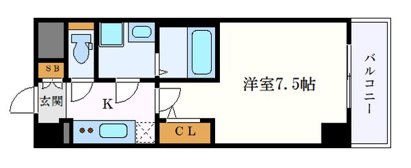 エスリード今池アヴェールの物件間取画像